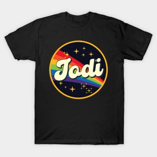 Jodi // Rainbow In Space Vintage Style T-Shirt